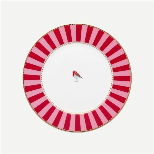 Love Birds Pastry Plate Red/Pink 17 Cm 51001238 
