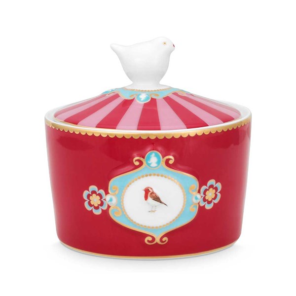 Love Birds Sugar Bowl Red/Pink 51008004 