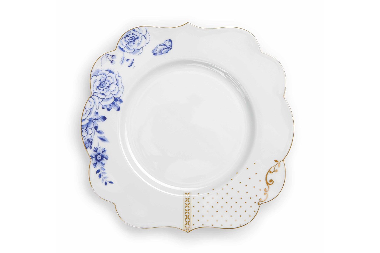 Royal Beyaz Mavi Kahvaltı Tabağı 23,5 cm 51001134 