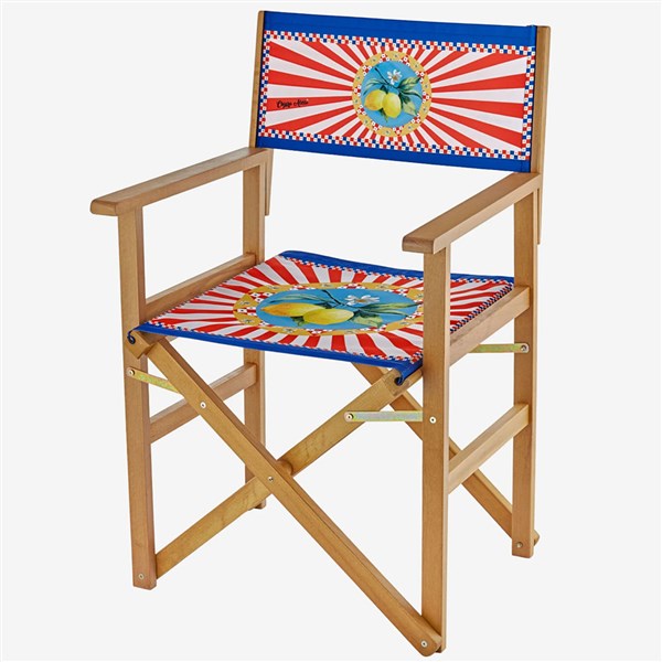 Capri Red Blue Wooden Chair CADCCAP1RD 