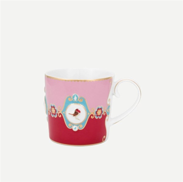 Love Birds Red Pink Porcelain Mug 150ML 51002032 