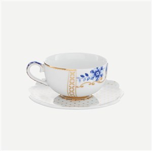 Royal Mavi Beyaz Porselen Kahve Fincanı 125ML 51004036