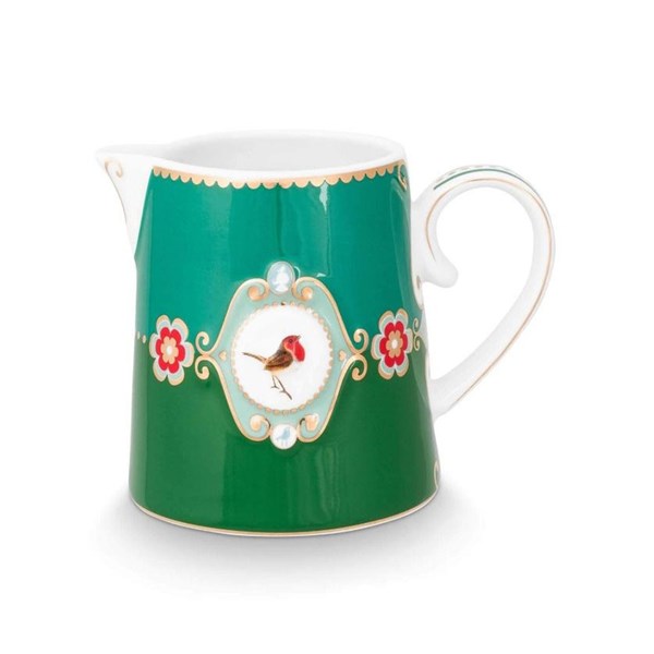 Love Birds Yeşil Porselen Sütlük 270 ML 51007054 