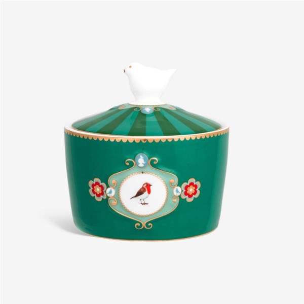 Love Birds Yeşil Porselen Şekerlik 300 ML 51008051 