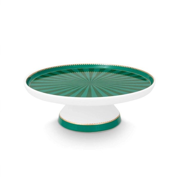 Love Birds Yeşil Porselen Kek Standı 24 Cm 51018161 