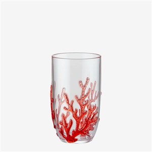 Chiara Alessi Bambu Kırmızı Akrilik Su Bardağı 600 ml CAMKKB533RD