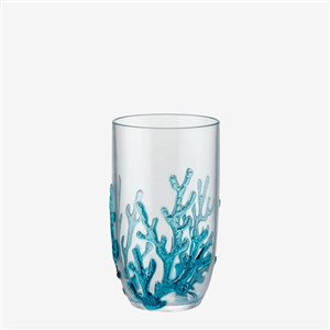 Chiara Alessi Bamboo Blue Acrylic Water Glass 600 ml CAMKKB533BL