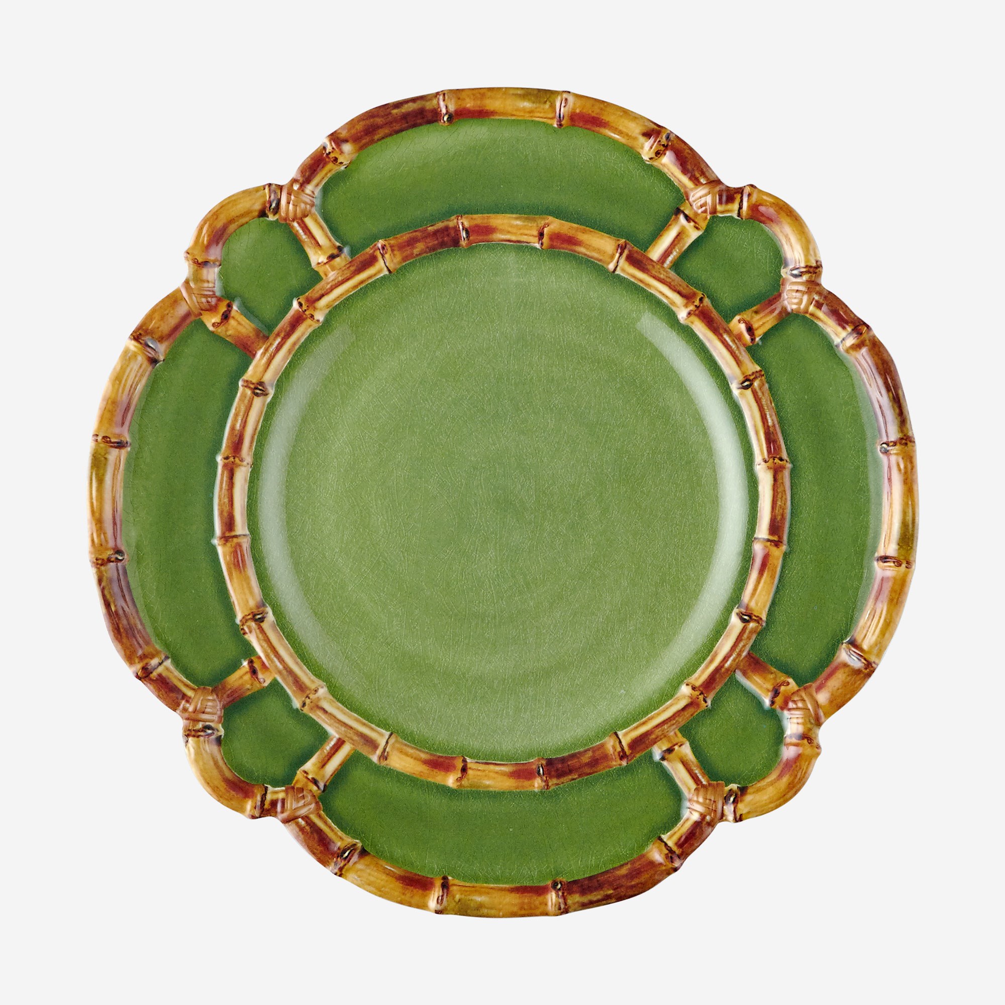 Chiara Alessi Bambu Yeşil Melamin Yemek Tabağı 28 cm CAMGG1281GR 