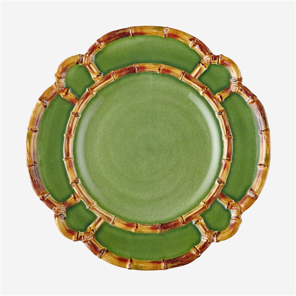 Chiara Alessi Bamboo Green Melamine Dinner Plate 28 cm CAMGG1281GR