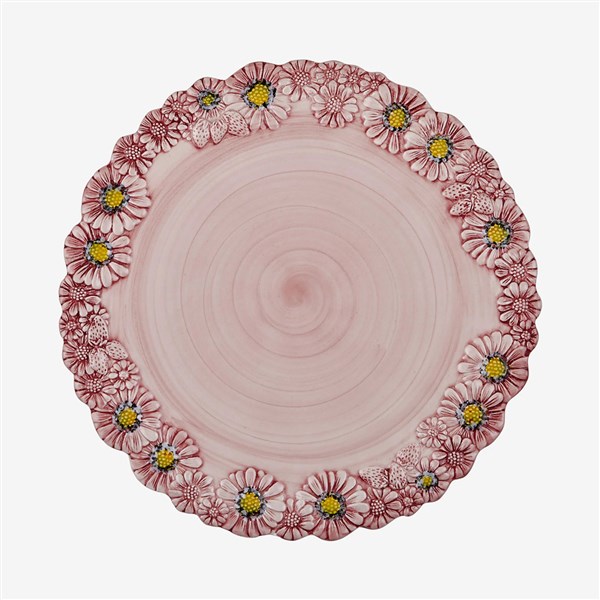 Edelweiss Italy Camomilla Pembe Servis Tabağı 36*36 cm EW710RA 