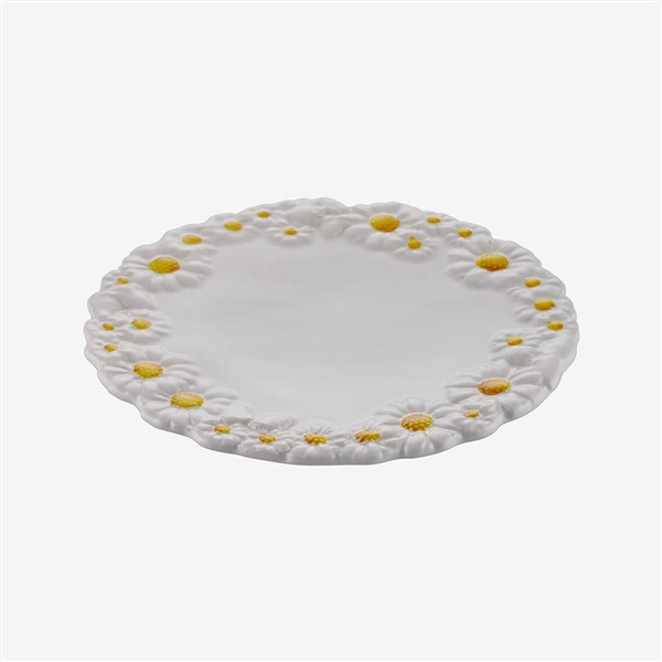 Edelweiss Italy Camomilla Beyaz Servis Tabağı 22*22 cm EW711D 