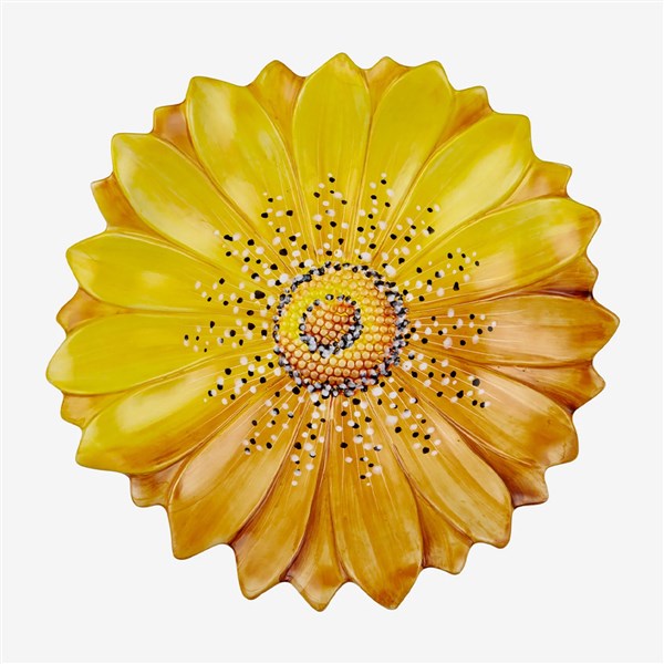 Edelweiss Italy Camomilla Sarı Servis Tabağı 36*36 cm EW719RG 