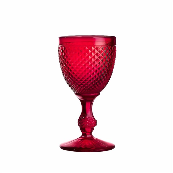 Bicos By Vista Alegre Kırmızı Cam Kadeh Seti 4'lü 280 ml 49000057 