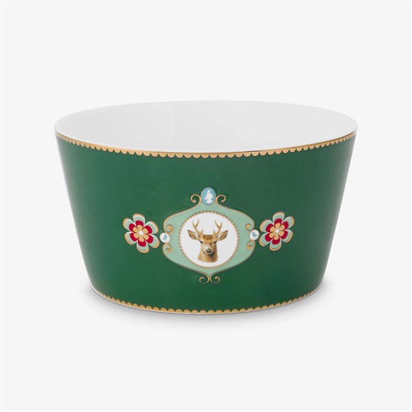 Love Birds Bowl Medallion Deer Dark Green 15 cm 51003334