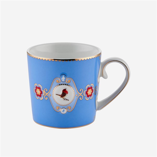 Love Birds Blue Medallion Patterned Small Mug 150 ml 51002604