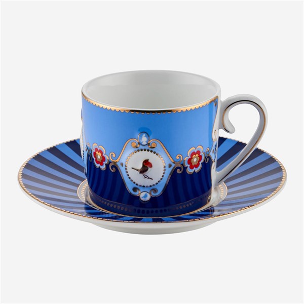 Love Birds Blue Medallion Patterned Teacup 200 ml 51004225