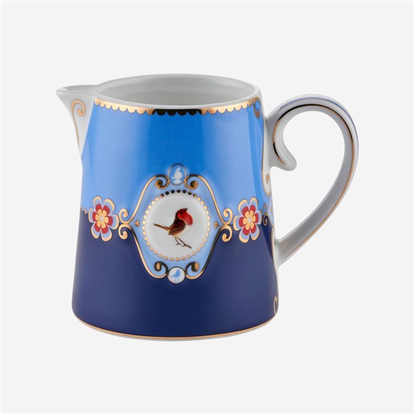 Love Birds Blue Medallion Patterned Milk Jug 270 ml 51007062