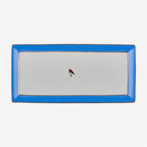 Love Birds Mavi Servis Tabağı 33.3*15.5 cm 51022005 