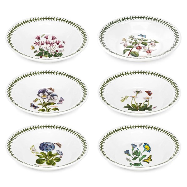 Portmeirion Botanic Garden 8 inch Soup Plate set of 6 