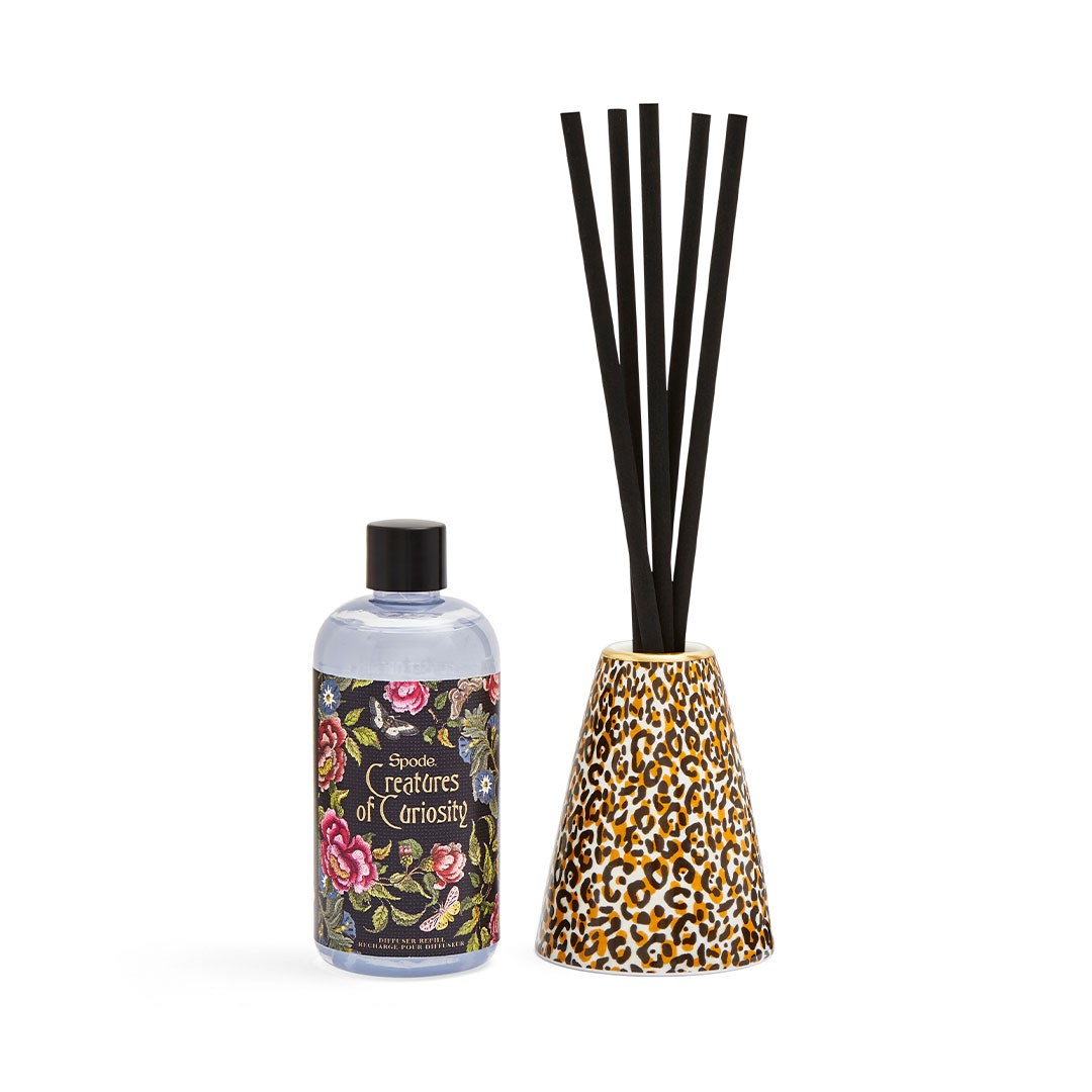 Creatures of Curiosity Leopard Print Reed Diffuser 