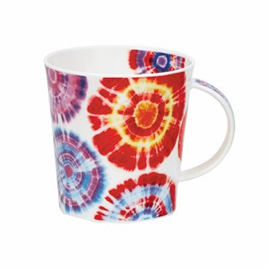 Dunoon Mug Cairngorm Tie Dye Red DUN.CA.TIED.RE 