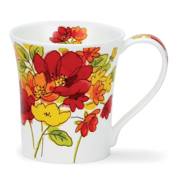 Dunoon Mug Jura Inky Florans Red DUN.JU.INKF.RE 