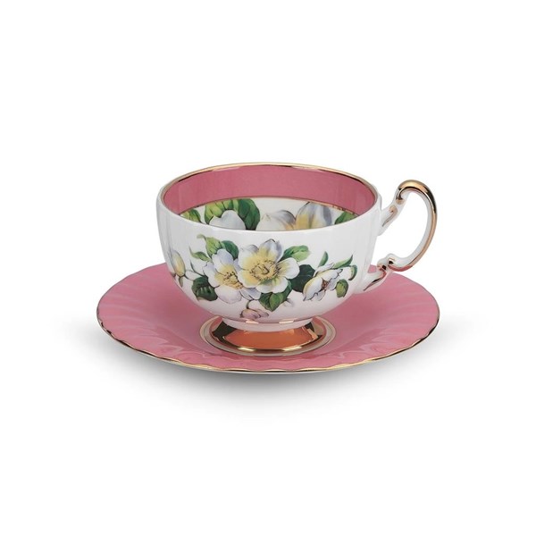 Dogwood Glaze Oban Tea Cup& Saucer - Pink AY.6974045825871