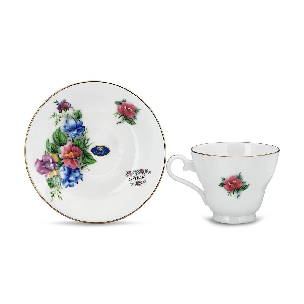 Flower of the Month April Pea Blossom Stratford Tea Cup AY.6974045822269 