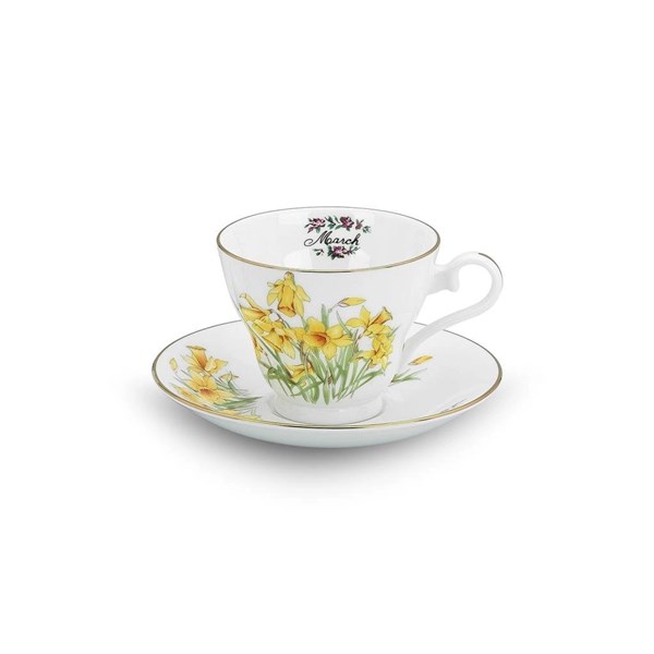 Flower of the Month March Narcissus Stratford Tea Cup AY.6974045822252