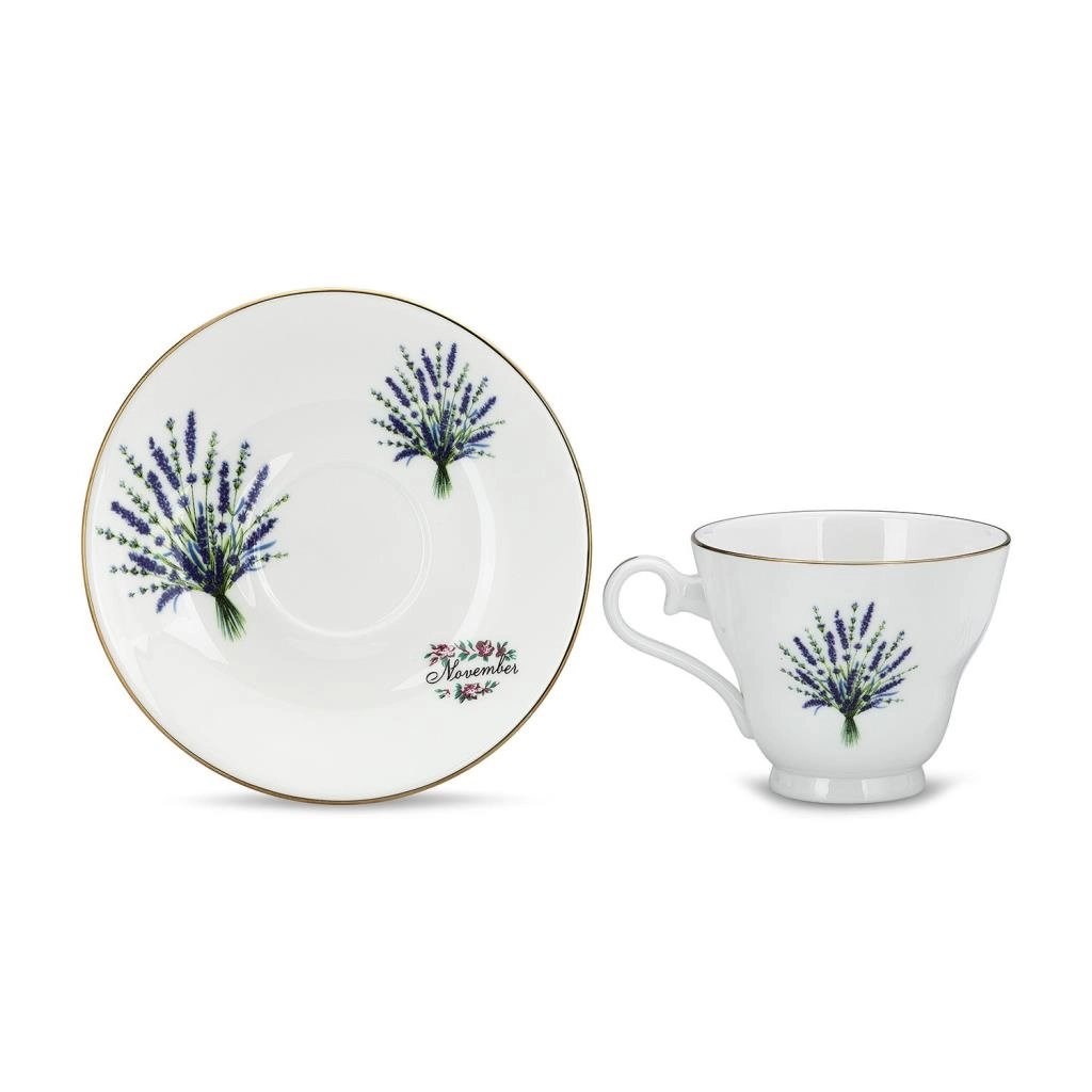 Flower of the Month November Lavender Stratford Tea Cup AY.6974045822337 