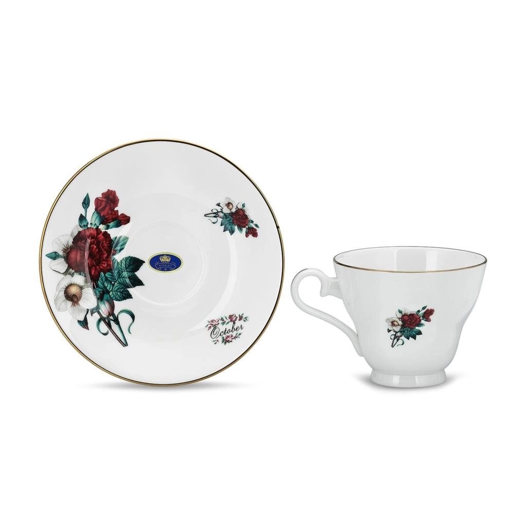 Flower of the Month October Carnations Stratford Tea Cup AY.6974045822320 