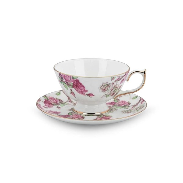 Elizabeth Rose Athens Tea Cup& Saucer AY.6974045821149