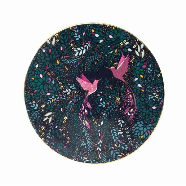 India Serving Plate Hummingbird Sara Miller RW.SMIH.79234-XG 