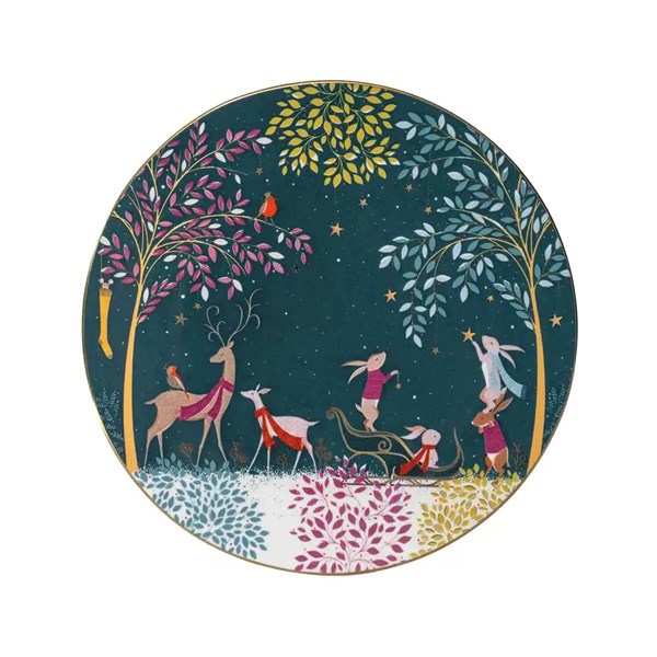 Woodland Tales Servis Tabağı Sara Miller Deer&Robin RW.SMWTF.79234-XG 