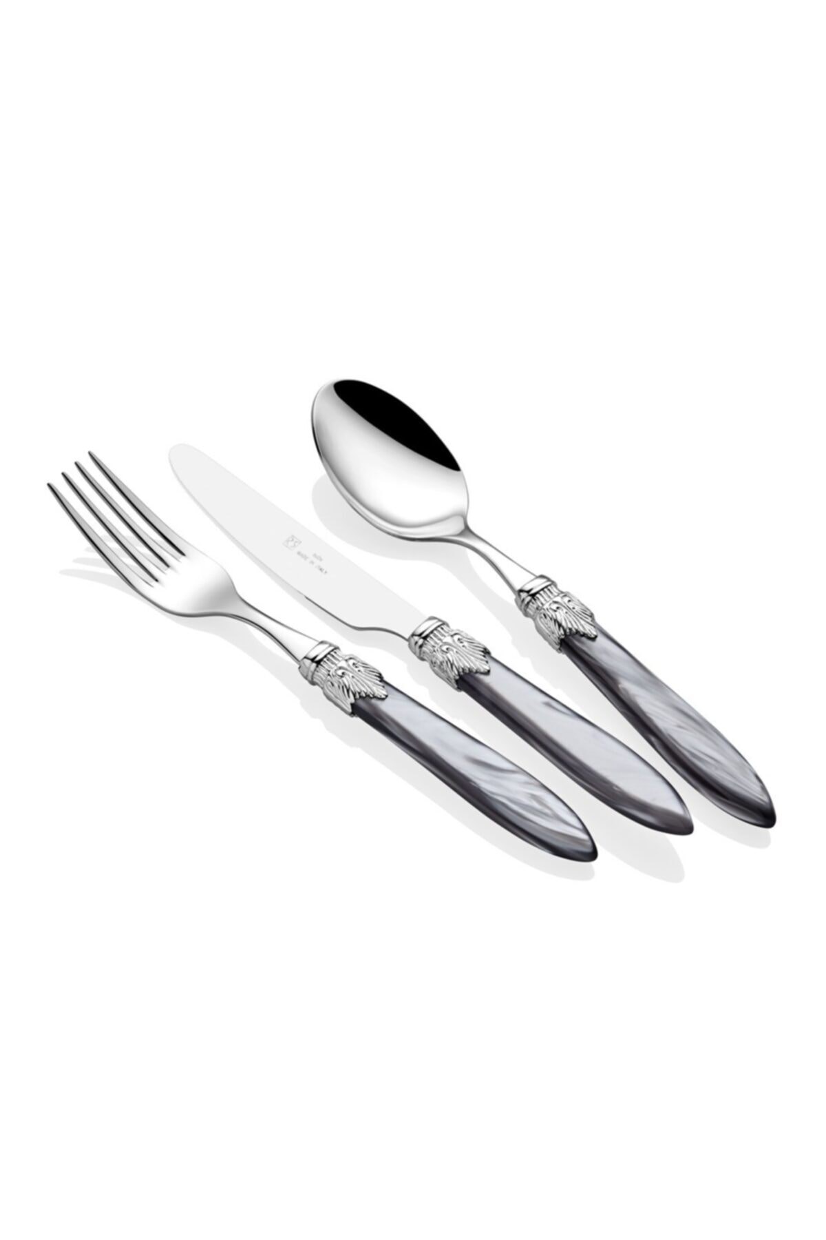 Laura Silver Gray 75 Pieces Fork Knife Set ICRS43CR75A10 
