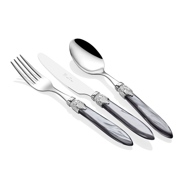 Laura Silver Gray 75 Pieces Fork Knife Set ICRS43CR75A10 