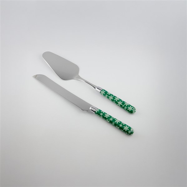 Naive Green Snowflake Cake Set of 2 ICRS5902DRE2006 