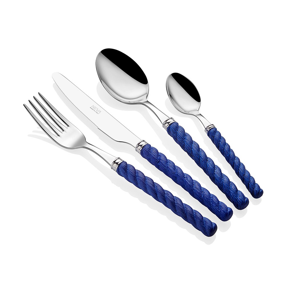 Rope Lacivert 24 Parça Çatal Bıçak Seti ICNVLD14506G_24/ES 