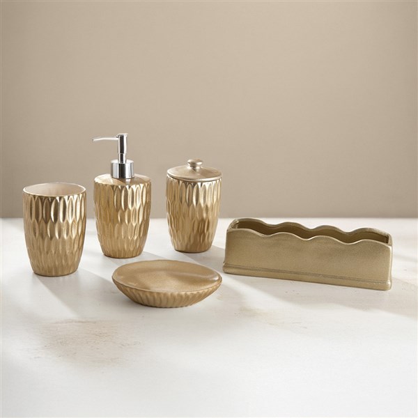 5 Piece Bath Set HSS Gold