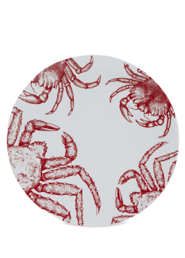 Seafood Patterned Plate 28 cm MA-28 