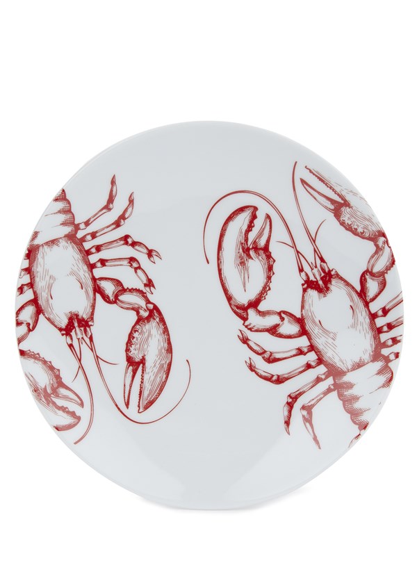 Seafood Patterned Plate 25 cm MA-25