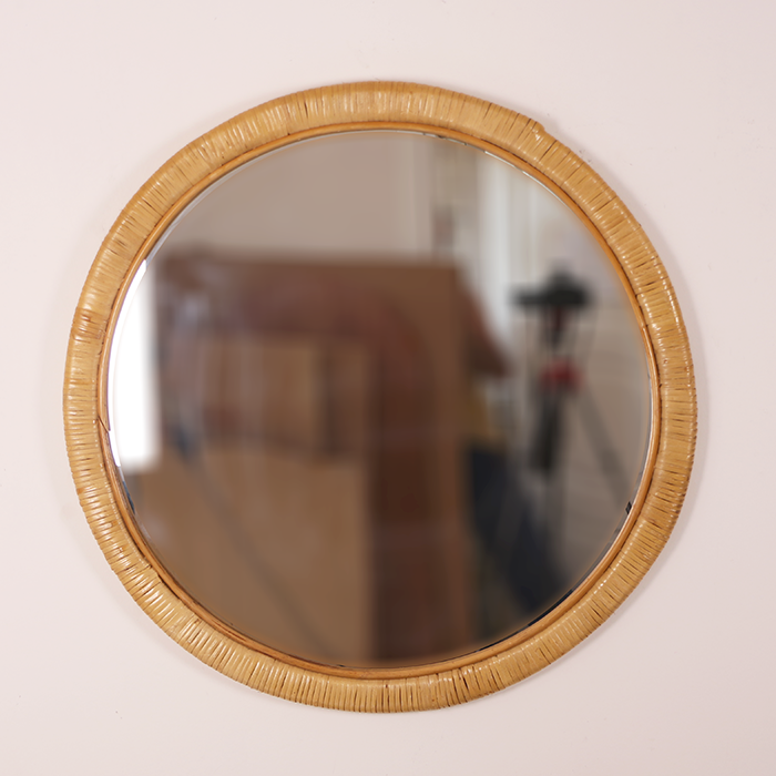 Dekoratif Rattan Ayna 60 Cm Yuv. DL.AYN-01 