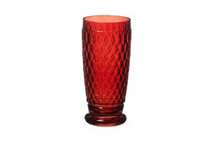 VB Boston Colored KR-B Soft Drink/Water Glass 162 mm Red VRH11-7309-0110