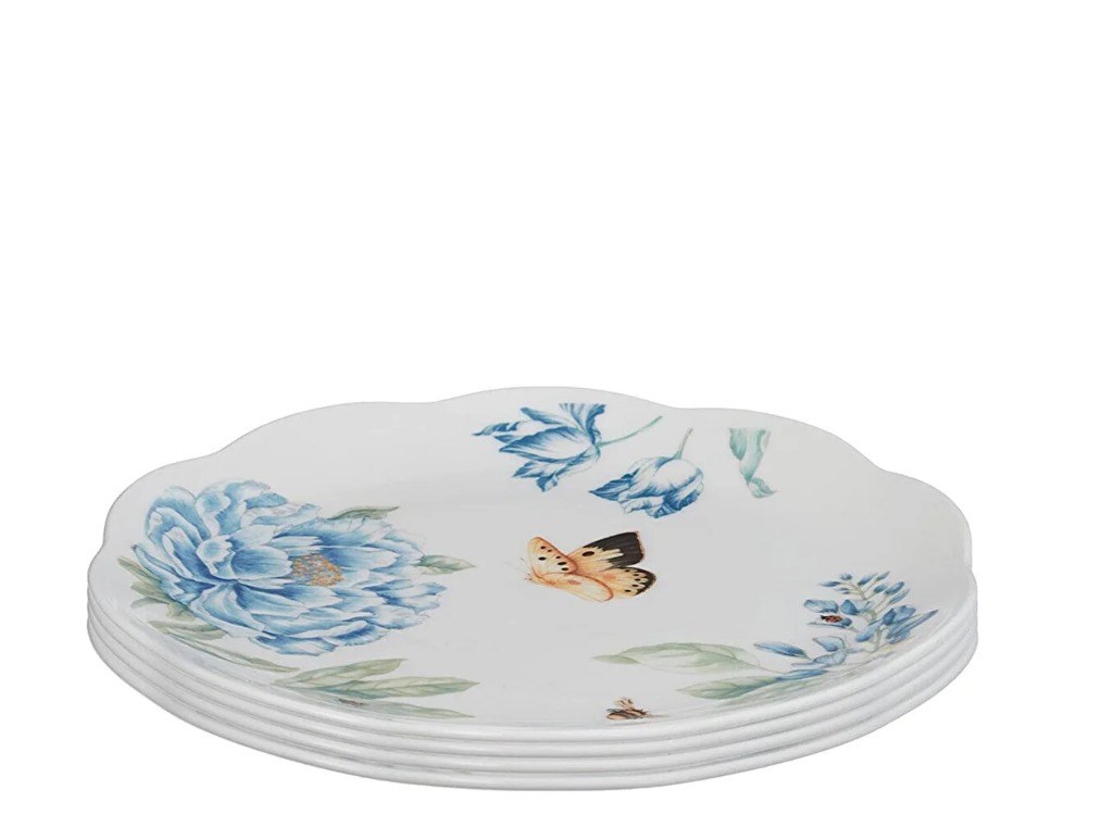 Lenox Blue Butterfly - Pasta Tabağı 4'lü Set 20,5 Cm LEN833416 