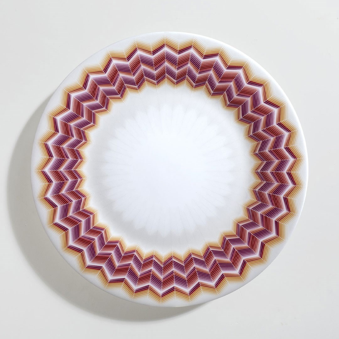 Missoni Zig Zag Jarris 156 - Bordo Pasta Tabağı 21,5 Cm MIS-MHPZZJB02 