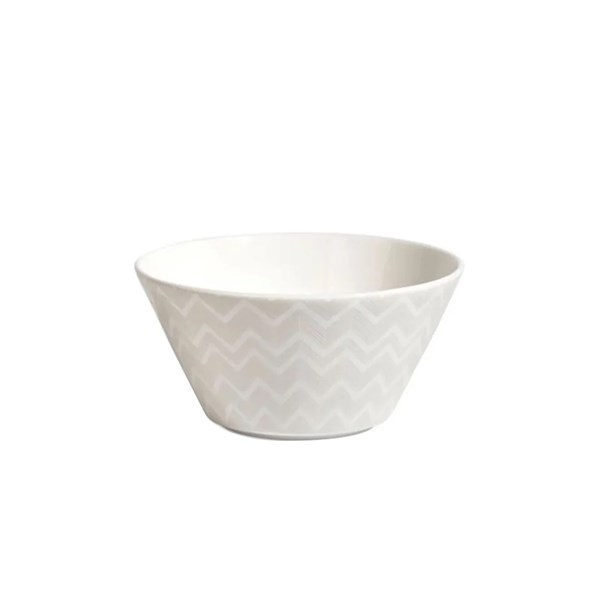 Missoni Zig Zag White - White-Gray Bowl 13 cm MIS-MHPZZW21