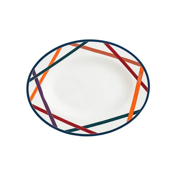 Missoni Nastri - Oval Servis Tabağı 23 cm MIS-MHPNMC08 