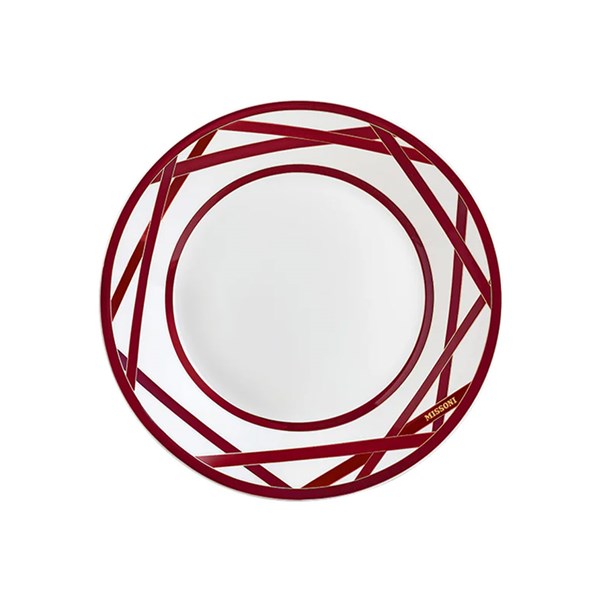 Missoni Nastri Burgundy - Deep Plate 22 cm MIS-MHPNBOR03