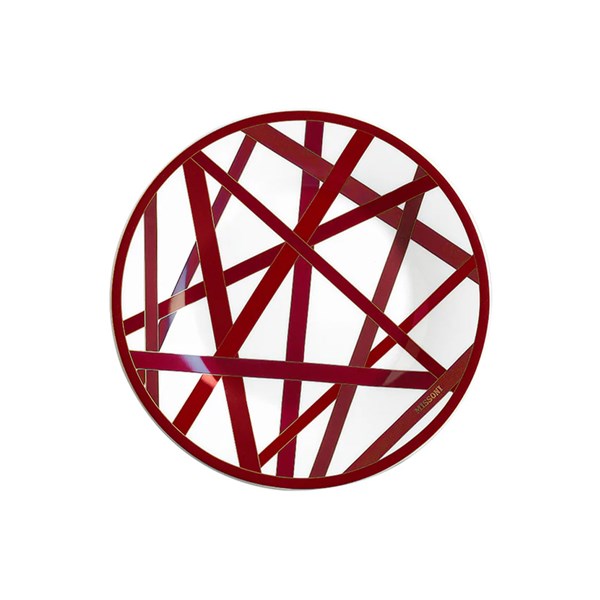 Missoni Nastri Burgundy - Cake Plate 21.5 cm MIS-MHPNBOR02