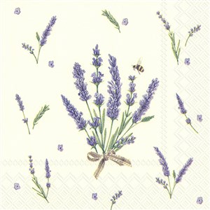Ihr Kağıt Peçete Bouquet of Lavender 25*25 cm - C 728460